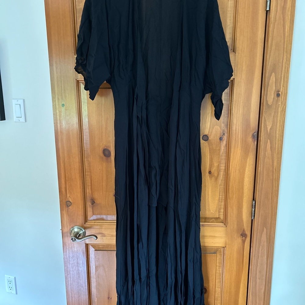 Reformation Sheer Black Dress